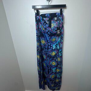 🩷 Loft 324 Women’s Abstract Print Maxi Skirt High Waist Size XL NWT